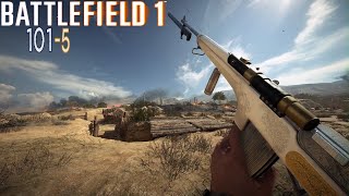 Battlefield 1 Selbstlader marksman gameplay On Achi Baba Conquest 1015 KD [upl. by Nasus]