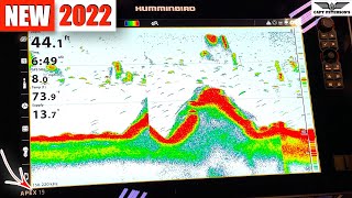 WORLD’S BIGGEST amp BEST FISH FINDER Hummingbird Apex 19 Fish Finder  2022 Minneapolis Boat show [upl. by Marcia]