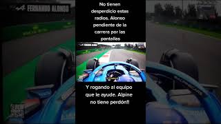 RADIO DE ALONSO GP MEXICO  LE RUEGA A ALPINE QUE LE AYUDE [upl. by Sontag642]