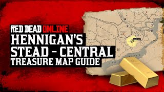 Hennigans Stead Central Treasure Map Locations  Red Dead Online Treasure Map Guide [upl. by Dweck]