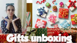 Mystery box ki unboxinggift my kia milaMeerab Madiha Eman Sisterhood [upl. by Mila]