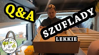 Budowa Kampera 20 Lekkie szuflady  3 Pytania na które odpowiemy  Vlog 074 [upl. by Vallo]