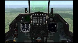 Falcon 4 BMS Tutorials FCR CCIP CCRP DTOSS Lofting bombs [upl. by Anerac]