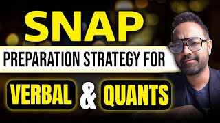 How To Prepare For SNAP Verbal amp Quants  Important Topics For SNAP  SNAP Exam Preparation mba [upl. by Orodisi]