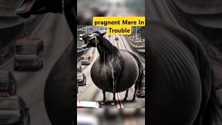 OMG😱 Pragnent Mare in very Danger😭 mare horse animalrescue animallover horselover animals [upl. by Ynattyrb]