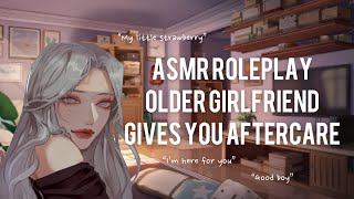 ASMR Roleplay Older Girlfriend Gives You Aftercare KissingComfortAftercareF4M [upl. by Marcille]