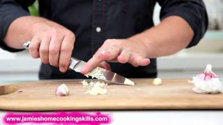 Jamie Oliver talks you through preparing garlic [upl. by Denise717]