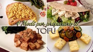 4 IDEE per cucinare il TOFU strapazzato in padella marinato fritto [upl. by Sallad477]