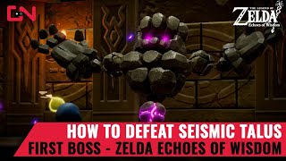 How to defeat First Boss Seismic Talus Zelda Echoes of Wisdom [upl. by Ratna]