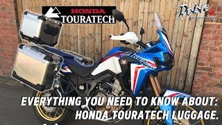 Honda Touratech Luggage for Africa Twin 2019  Doble Motorcycles [upl. by Zetes793]