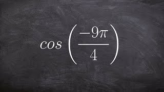 Evaluating for cosine using coterminal angles [upl. by Llerrah354]