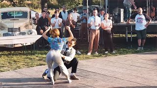 Boogie Woogie Dance Improvisation  Ludo amp Stacy ludostacy youtube dancing swing show viral [upl. by Carmelina]