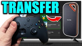 How to TRANSFER Games to External Hard Drive on Xbox Series XS [upl. by Aihsaei]