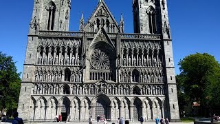 Tour inside of Nidaros Cathedral in Trondheim Norway [upl. by Ardnuassac]