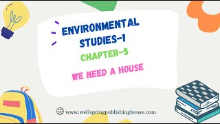 CLASS1  EVS  CHAPTER5  WE NEED A HOUSE [upl. by Winwaloe]