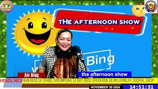 THE AFTERNOON SHOW HOSTED BY ATE BING NOV 30 ENTERTAINMENT SHOW [upl. by Kirshbaum]