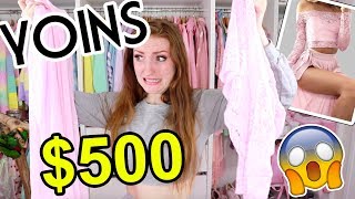 HUGE 500 YOINS CLOTHING HAUL AND TRY ON Is it legit [upl. by Virgilio59]