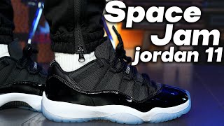 Air Jordan 11 Low quotSpace Jamquot 2024 Retro Review and On Foot [upl. by Egroej540]