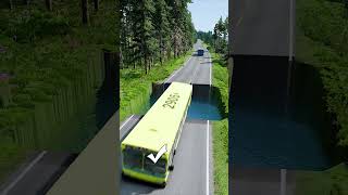 Bus vs huge water pit 2  BeamNG drive  Day 13 [upl. by Nyledaj]