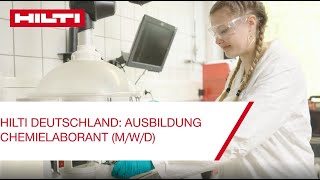 Ausbildung bei Hilti in Kaufering Chemielaborant mwd [upl. by Tak]