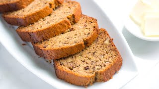 Easy Banana Bread Recipe [upl. by Oirretno]