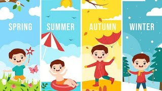 Names of seasons for kids  summer winter [upl. by Assil]