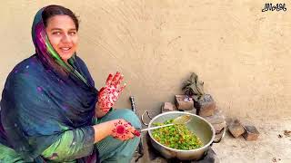 Aliza sehar Cooking vlog  آج بندی بناتے ہوئے  Aliza sehar Village life  Down blouse Leaked video [upl. by Llennol926]