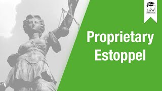 Property Law  Proprietary Estoppel [upl. by Artimed343]