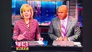 WJZ 13 Eyewitness News at 11pm open January 16 2008 [upl. by Ramu]