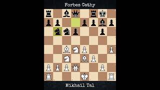 Mikhail Tal vs Forbes Cathy  Chicago USA 1988 [upl. by Oleta400]