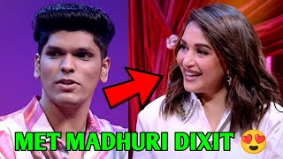 Mythpat Met Madhuri Dixit 😍 REACTS  Mythpat Netflix India Collab Video  shorts [upl. by Carvey]