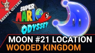 Wooded Kingdom Moon 21 Love in the Forest Ruins Location  Super Mario Odyssey [upl. by Madai]