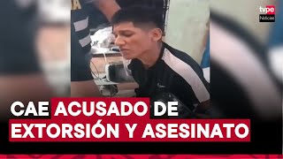 PNP captura a cabecilla de banda de extorsionadores en Chorrillos [upl. by Aicire]