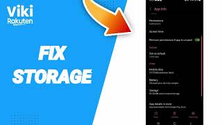 How To Fix Storage On Viki Rakuten App [upl. by Atsejam47]