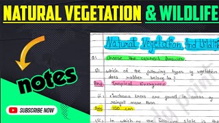 Natural vegetation amp wildlife  Notes Class 9th Geography Ch5 ‎‎Edustudypoint [upl. by Rumpf746]