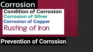 Corrosion and Prevention of Corrosionand Condition of Corrosion [upl. by Pizor]