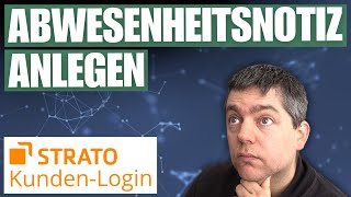 STRATO EMailAbwesenheitsnotiz anlegen im STRATO KundenLogin [upl. by Centonze976]