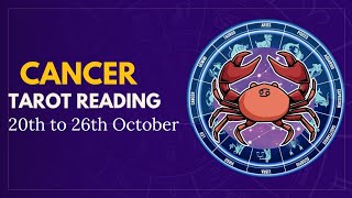 Cancer ♋ 🦀 Weekly 📆Tarot 🔮 for 20th to 26th October ✨in Hindi [upl. by Assirram]