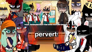 Pro Heroes LOV And Parents React To “ Pervert “  MHABNHA  GACHA CLUBLIFE  MY AU [upl. by Shirl]