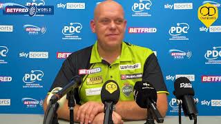 MICHAEL VAN GERWEN RAW REACTION quotI HAVE TO SMASH HIM IT WAS DEFINITELY ONE IN THE NUTS FOR HIMquot [upl. by Oznol]