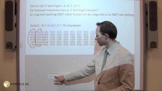 Vincius  Wiskunde Permutaties amp Combinaties Combinatoriek [upl. by Hewes]