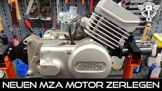 Neuer Simson MZA Nachbaumotor Wir Zerlegen ihn in seine Einzelteile [upl. by Bert]