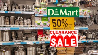 Dmart clearance sale upto 80 off on kitchen items Starting ₹19 steel amp nonstick cookware crockery [upl. by Rufus]