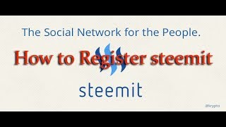 How to Register  Signup steemitcom [upl. by Biamonte230]