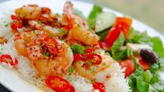 Chili Shrimp  Chilli Prawns  Recipe Video [upl. by Nussbaum454]