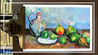 Oil pastel painting  Paul Cézanne [upl. by Kryska1]