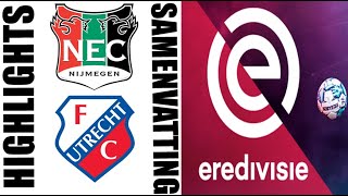 NEC Nijmegen vs FC Utrecht Samenvatting  Eredivisie 20242025 [upl. by Liemaj]