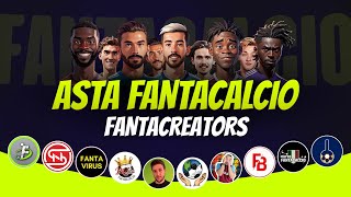 ASTA FANTACREATORS 20242025  Asta Fantacalcio Live  Feat fantalabofficial [upl. by Lamonica]