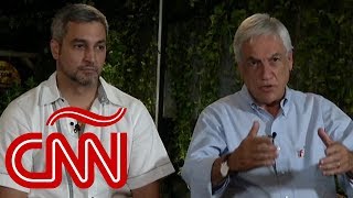 AyudaVenezuela Sebastián Piñera y Mario Abdo responden por qué fueron a Cúcuta [upl. by Braun]