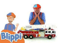 Blippi Learns About Firetrucks  Educational Videos for Kids  Moonbug Kids [upl. by Eceertal584]